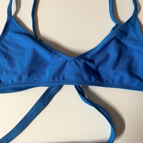 Gonza Revolve NWOT Turquoise Bikini Top Size S - Picture 4 of 8